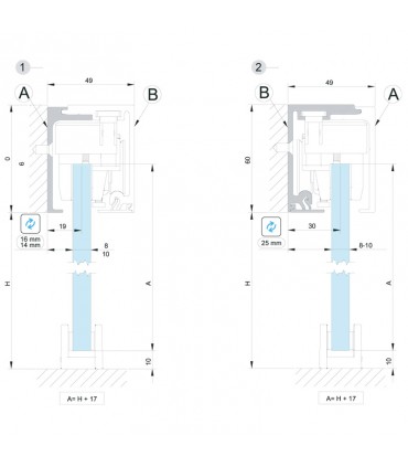 SV - X70 Montaje a pared