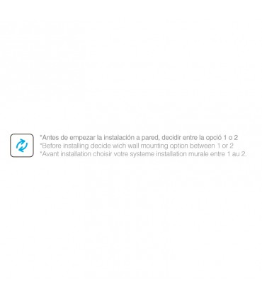 SV - X70 Montaje a pared de vidrio