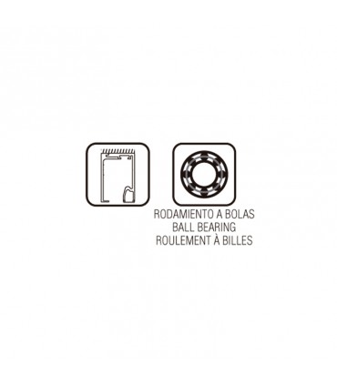 Kit SV-X70 vidrio fijo doble freno retenedor