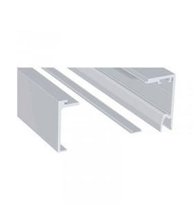 Conjunto perfil superior. Corredera + vidrio fijo