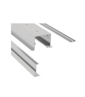 Conjunto perfil superior para falso techo