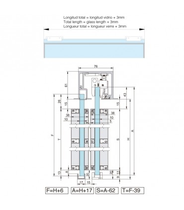 SV - X70 Montaje a falso techo