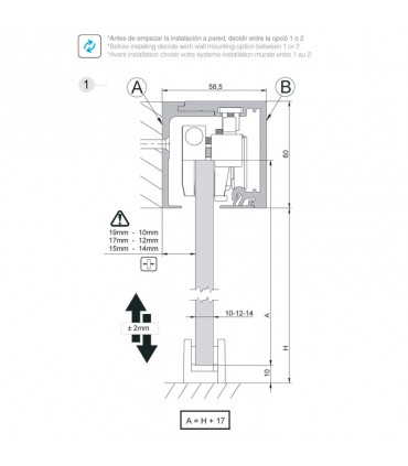 SV - X110 Montaje a pared