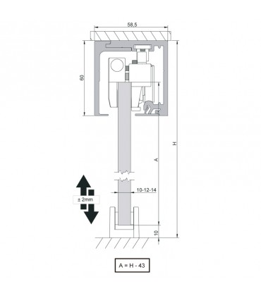 SV - X110 Montaje a techo