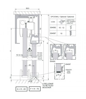 SV - X110 Techo vidrio fijo