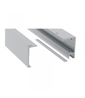 Conjunto perfil superior vidrio fijo