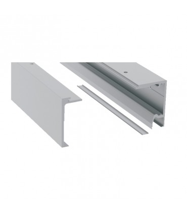 Conjunto perfil superior vidrio fijo