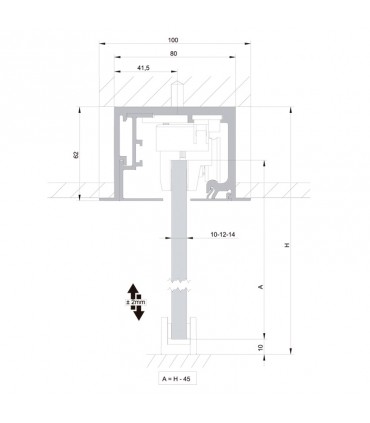 SV - X150 Montaje falso techo