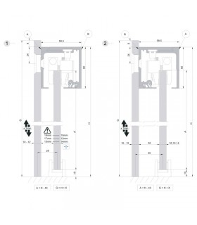 SV - SELFCLOSE pared vidrio