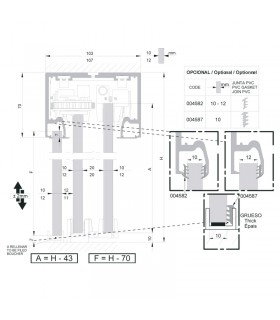 SV - T-PRO techo vidrio fijo