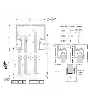 SV - T-PRO falso techo