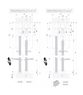 SV-SINCRO 60/80 techo vidrio fijo