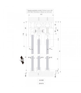SV - T PROGRESIVA SINCRO 2+2 hojas techo vidrio fijo