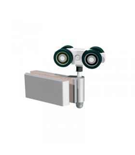 Roldana final bisagra doble rodamiento