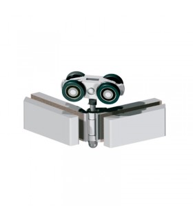 Roldana central bisagra doble rodamiento