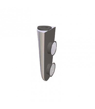 Herraje superior Batiente Inox oval