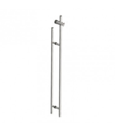 Tirador con cerradura inox