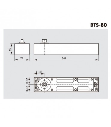 BTS-80-90º EN4 EJE INTERCAMBIABLE