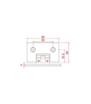 BISAGRA SIMPLE ESQUINA REGULABLE