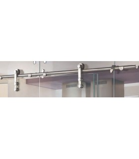 KIT COMPLETO DE PUERTA CORREDERA INOX