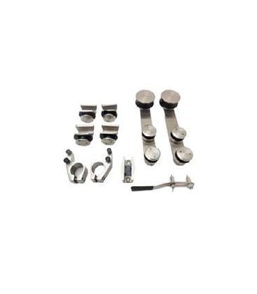 KIT COMPLETO DE PUERTA CORREDERA INOX