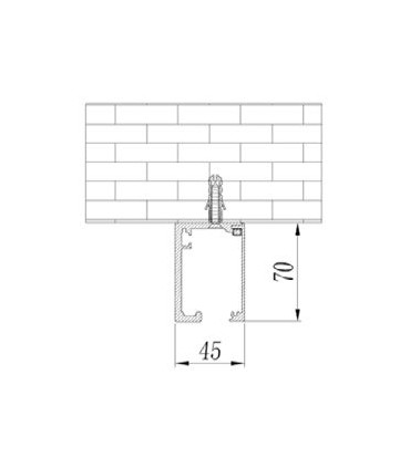 KIT COMPLETO PUERTA CORREDERA ALUMINIO CON SOFTCLOSE