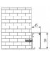 KIT COMPLETO FIJO+PUERTA CORREDERA ALUMINIO CON SOFTCLOSE