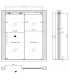 KIT COMPLETO FIJO+PUERTA CORREDERA ALUMINIO CON SOFTCLOSE