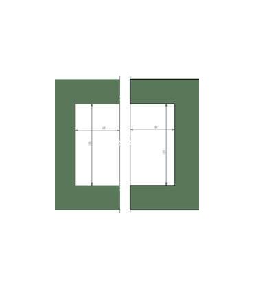 CERRADURA CON GANCHO Y CERRADERO A VIDRIO