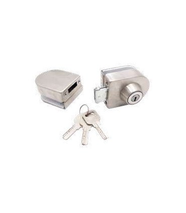 CERRADURA + CERRADERO A VIDRIO